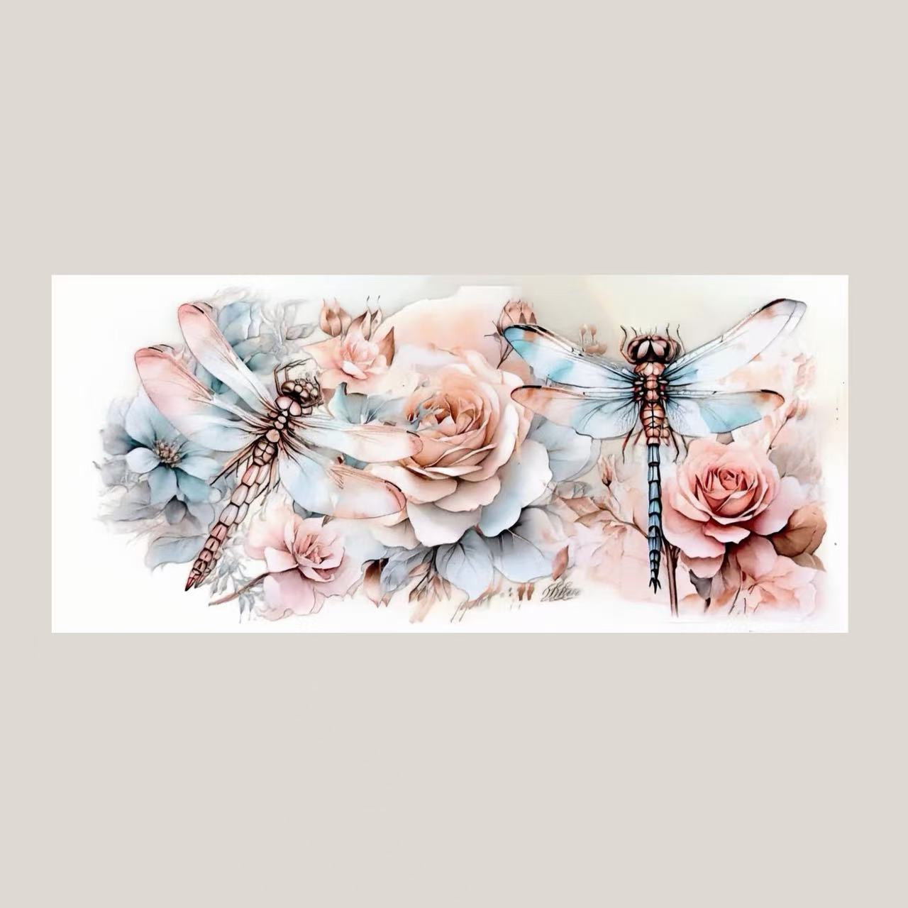 Flower&Dragonfly UV DTF 16OZ wrap