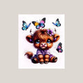 Cow&Butterfly UV DTF decals