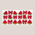 Watermelon bows UV DTF 16OZ wrap