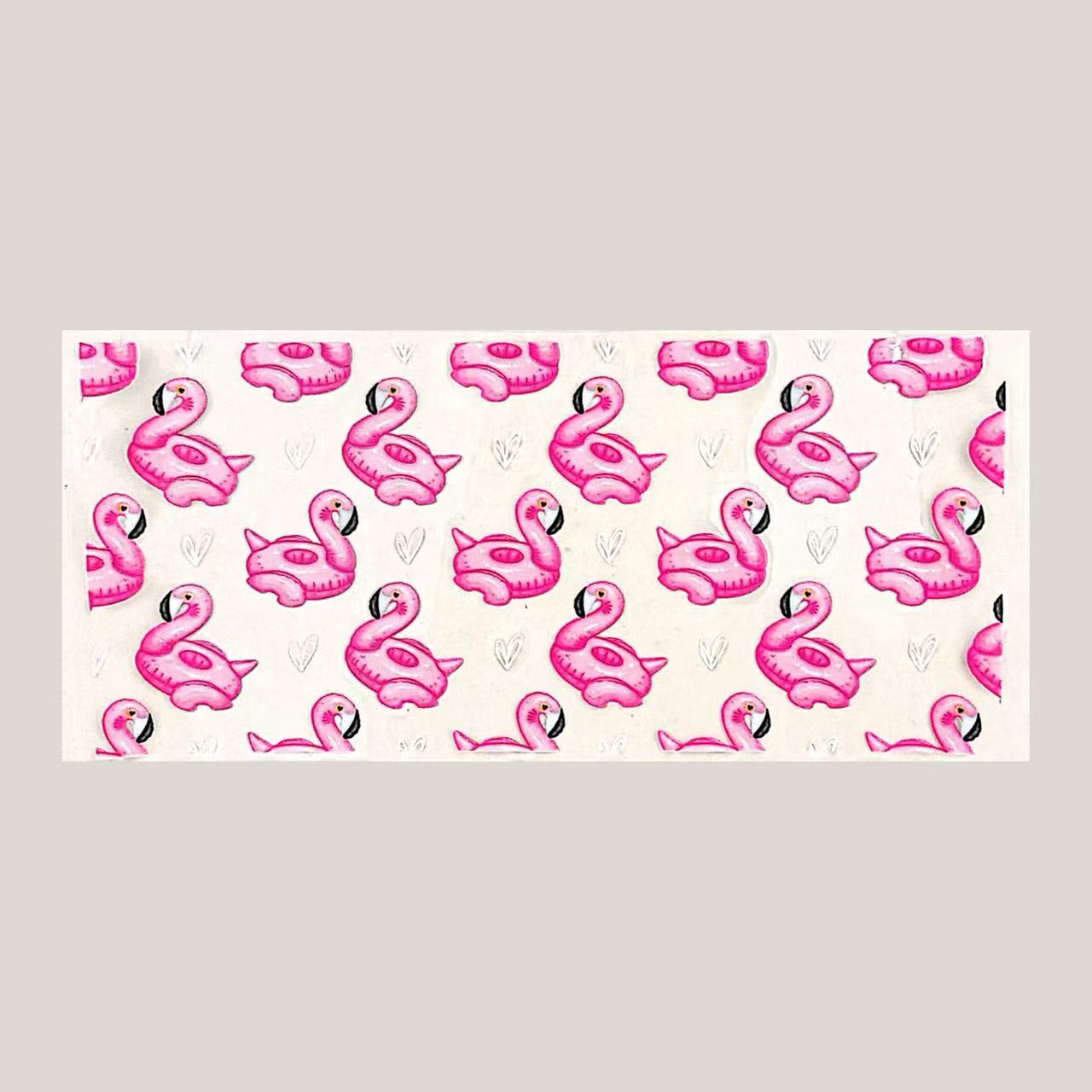 Pink Flamingo UV DTF 16OZ wrap